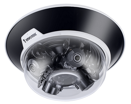 MA9322-EHTVL - Vivotek Outdoor Vandal Dome, 20MP Multi-Sensor Adjustable, (4x5MP Sensors), 12fps Per Sensor @ 5MP, 30fps per Sensor @ 4MP, (MA9322-EHTVL)