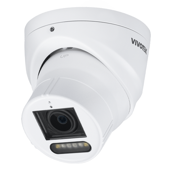 IT9383-HTVW - Vivotek C Series Varifocal Turret, 5MP, 30fps, 2.8 - 12mm Lens, IR, White LED, IP66, Includes Smart motion Detection, Intrusion, loitering, line crossing detection, Attribute search (IT9383-HTVW)