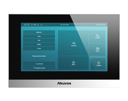 AK-C313N-SILVER - 7 SIP INDOOR UNIT IN SILVER LINUX VERSION