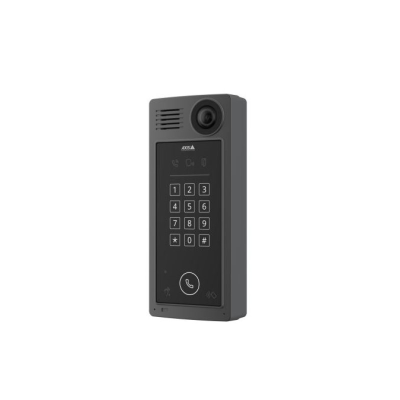 AXIS A8207-VE NETWORK VIDEO DOOR STATION COMBINES A FULLY FEATURED 6MP SECURITY CAMERA WITH HIGH-QUALITY, TWO-WAY AUDIO COMMUNICATION AND REMOTE ENTRY CONTROL