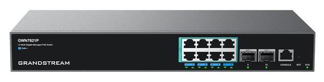 GR-GWN7821P - ENTERPRISE LAYER 3 MANAGED MUL TI-GIG POE SWITCH 8 X 2.5 GIG E POE 2 X 10G SFP