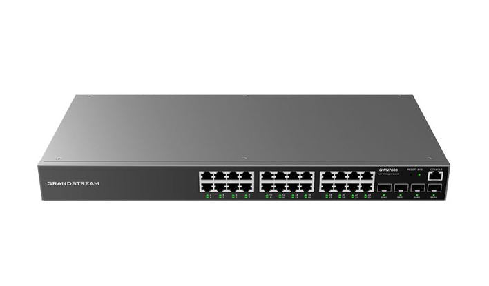 GR-GWN7803 - ENTERPRISE LAYER 2 MANAGED NETWORK SWITCH 24 X GIGE 4 X SFP
