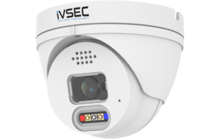 IVNC319XB - IVSEC TURRET IP CAMERA 8MP 2.8MM FIXED LENS 15FPS POE IP66 LED ALERT 2 WAY AUDIO