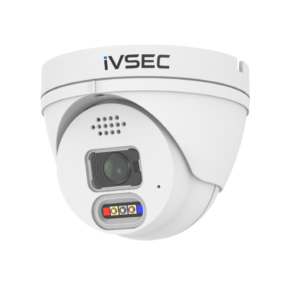 IVNC323ADX - IVSEC TURRET IP CAMERA 8MP 2.8MM FIXED LENS 25FPS POE IP66 ADV DET ADV IVS