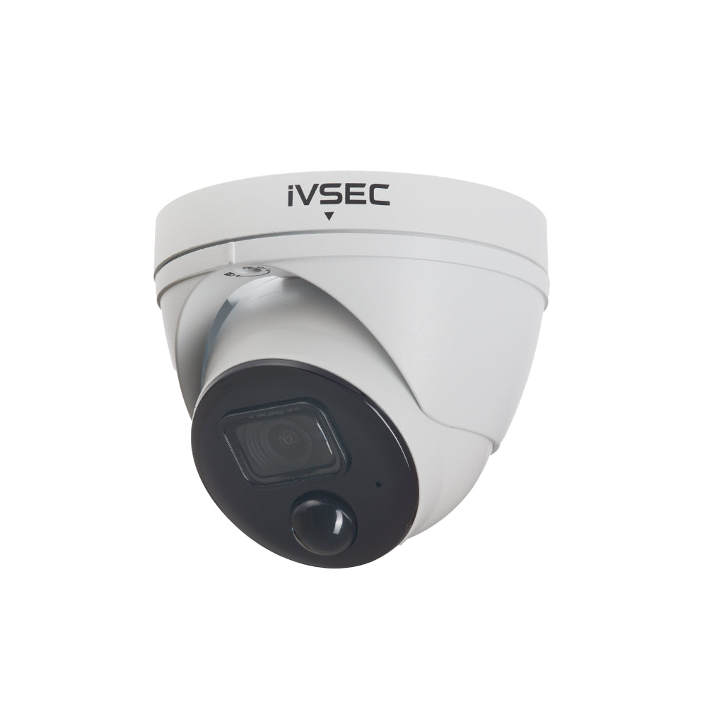 IVNC110XC - IVSEC TURRET IP CAMERA 5MP 2.8MM FIXED LENS 20FPS POE IP66 30M IR PIR MIC WDR