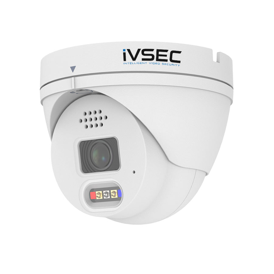 IVNC340ADXB - IVSEC TURRET IP CAMERA 12MP 3.6MM FIXED LENS 15FPS POE IP66 30M IR ADV DET