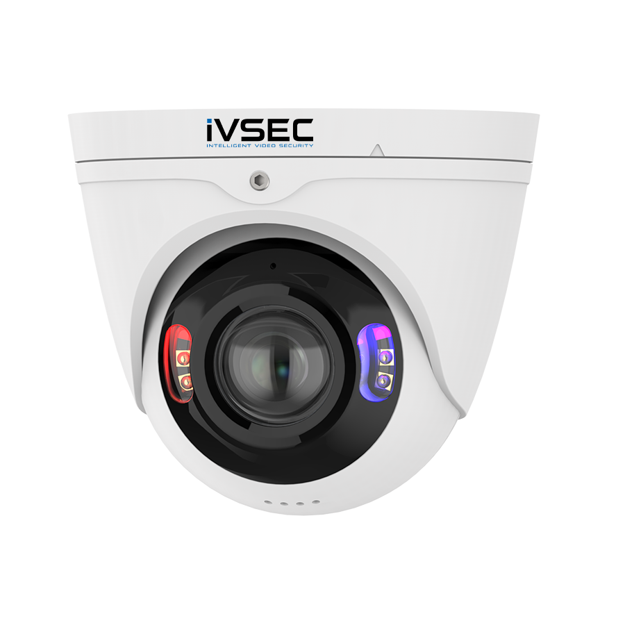 IVNC543ADX - IVSEC EYEBALL IP CAMERA 8MP PANORAMIC 2.8MM FIXED LENS 30FPS ADV DET ADV IVS