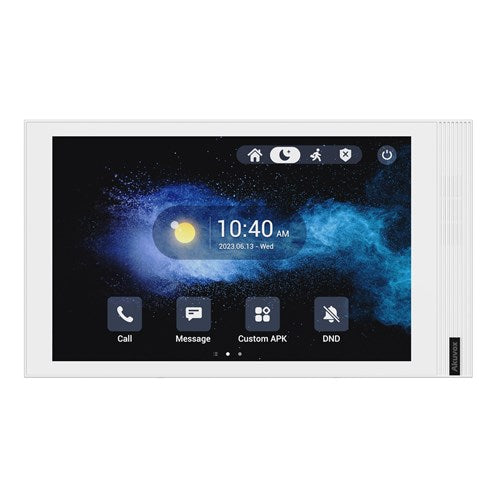 AK-S563W-WHITE - 8 SIP INDOOR MONITOR WITH WI-FI IN WHITE ANDROID 12 VERSION