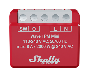 SH-SHELLYWAVE1PM-M - SHELLY QUBINO WAVE 1PM MINI
