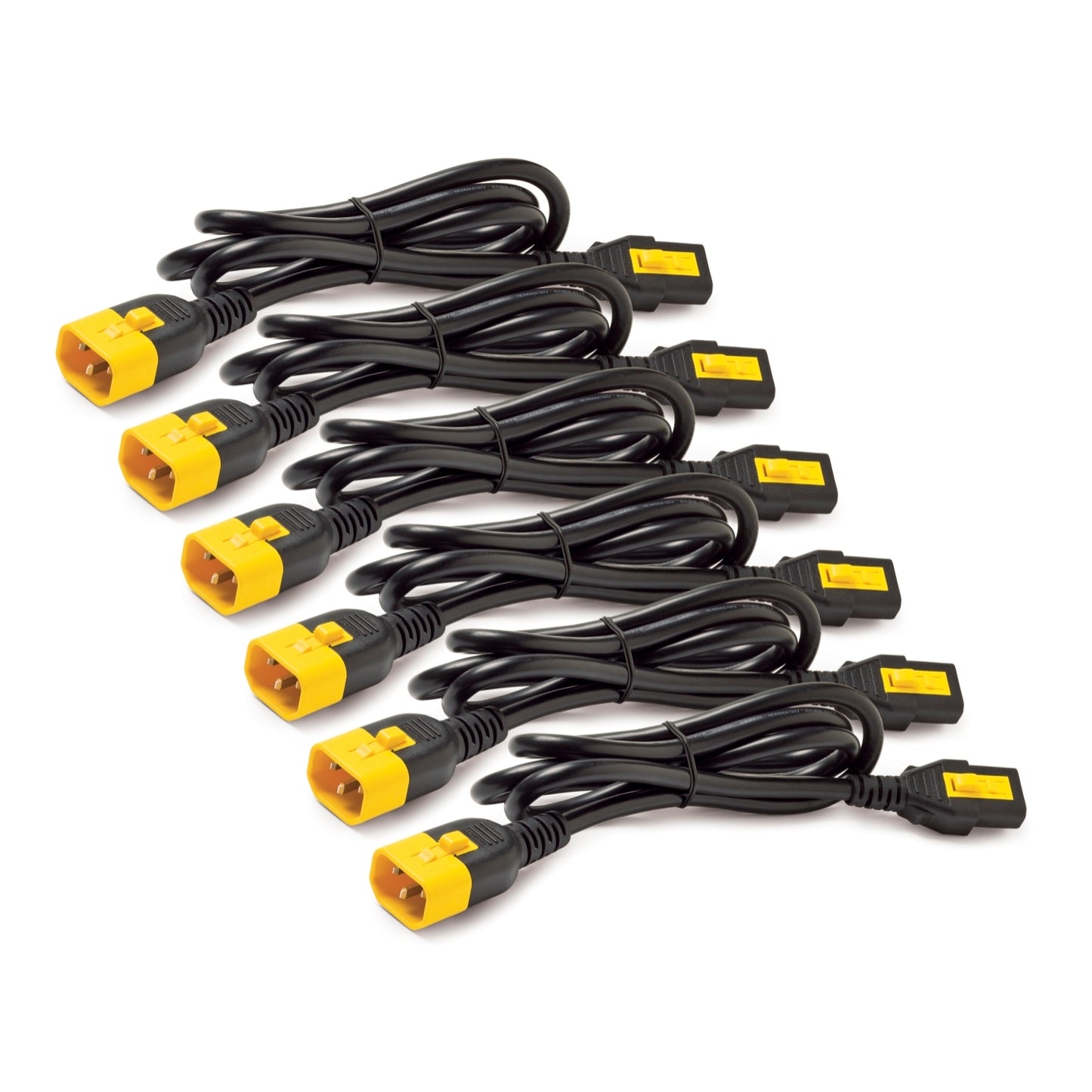 AP8704S-WW - APC Locking Power Cord Kit, C13 to C14, 1.2M Length, 6 Pack