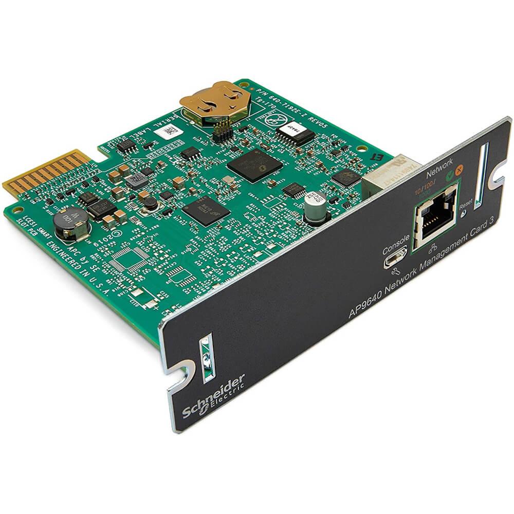 AP9640 - APC Network Management Card 3, Suitable For Smart-UPS with a SmartSlot or SUM, SURTA, SURTD, SMT, SMX & SRT Series