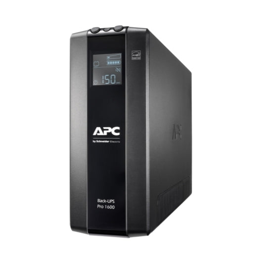BR1600MI - APC Back-UPS Pro 1600VA/960W Line Interactive UPS, Tower, 230V/10A Input, 8x IEC C13 Outlets, Lead Acid Battery, LCD, AVR