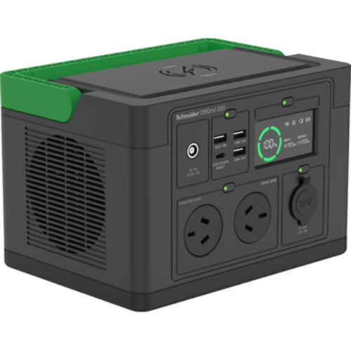 PPS330-AZ - APC OffGrid Portable Power Station 330, 230V, 332Wh Lithium-ion, LCD, 2 AS3112 Australian outlets, Sinewave, 3 USB-A, 1 USB-C, Wireless Charger