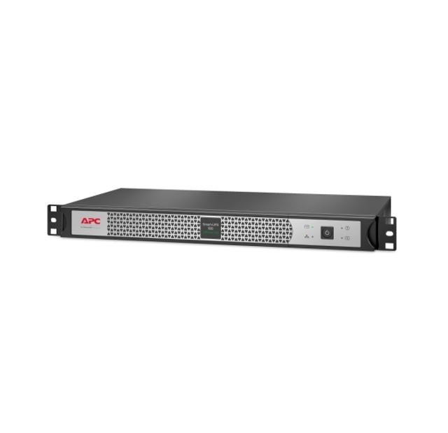 SCL500RMI1UNC - APC Smart-UPS 500VA/400W Line Interactive UPS, 1U Rackmount, 230V/10A Input, 4x IEC C13 Outlets, Li-Ion Battery, W/ Network Card, Short Depth