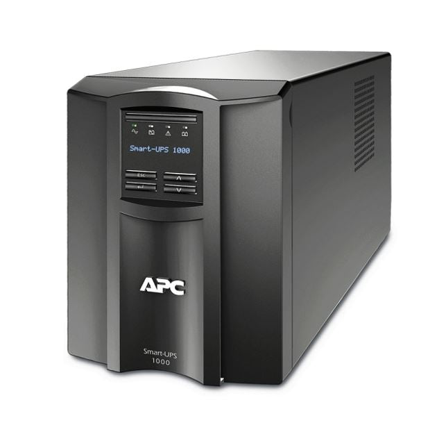 SMT1000IC - APC Smart-UPS 1000VA/700W Line Interactive UPS, Tower, 230V/10A Input, 8x IEC C13 Outlets, Lead Acid Battery, SmartConnect Port & Slot