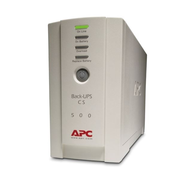 BK500EI - APC Back-UPS 500VA/300W Standby UPS, Tower, 230V/10A Input, 4x IEC C13 Outlets, Lead Acid Battery, User Replaceable Battery