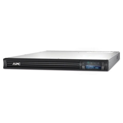 SMT1500RMI1U - APC Smart-UPS 1500VA/1000W Line Interactive UPS, 1U Rackmount, 230V/10A Input, 4x IEC C13 Outlets, Lead Acid Battery, SmartSlot,LCD