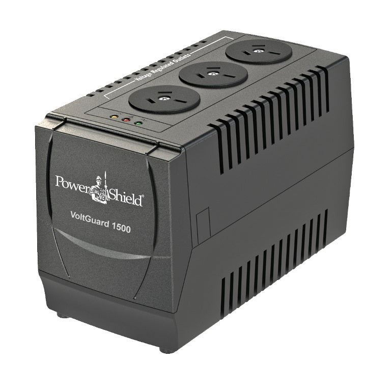 PSVG1500 - PowerShield VoltGuard 1500VA/750W Voltage Regulator, protects sensitive equipment from voltage fluctuations, 2-year warranty