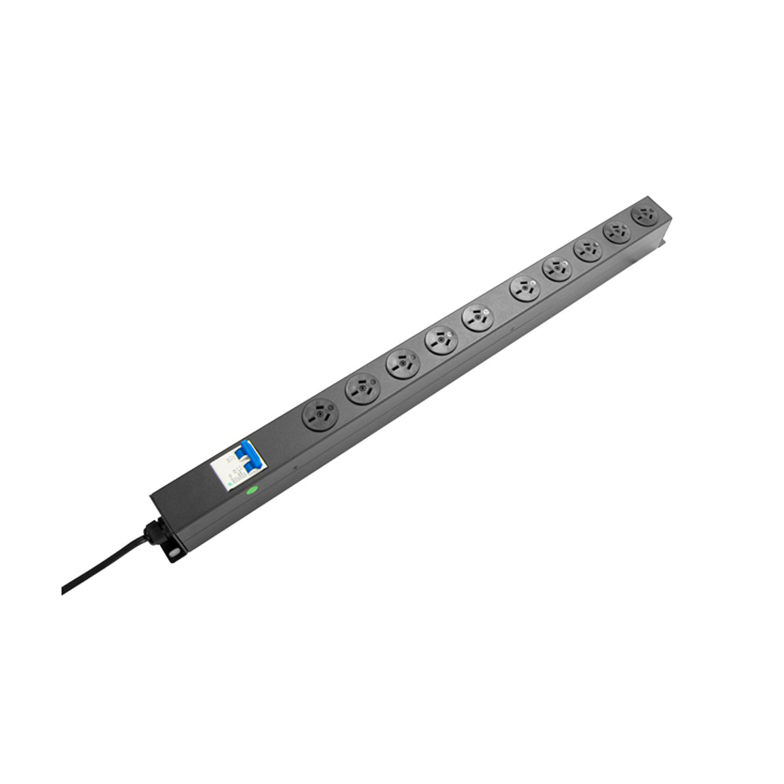 RPR-10VMCB - PowerShield Vertical PDU with 10A Aus Input plug, 10 x ANZ 10Amp outlets, provides reliable power distribution for vertical installations