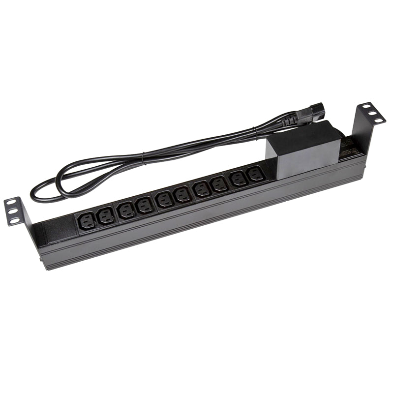 RPR-IEC-10A10H - PowerShield Horizontal PDU with IEC C14 Input, 10 x C13 outlets, provides reliable power distribution for horizontal installations