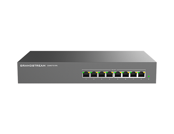 GR-GWN7701PA - UNMANAGED NETWORK SWITCH 8 X GIGE 8 X POE