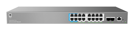 GR-GWN7802PPRO - ENTERPRISE LAYER 2 MANAGED POE NETWORK SWITCH 16 X GIGE 2 X SFP 250 WATT POE