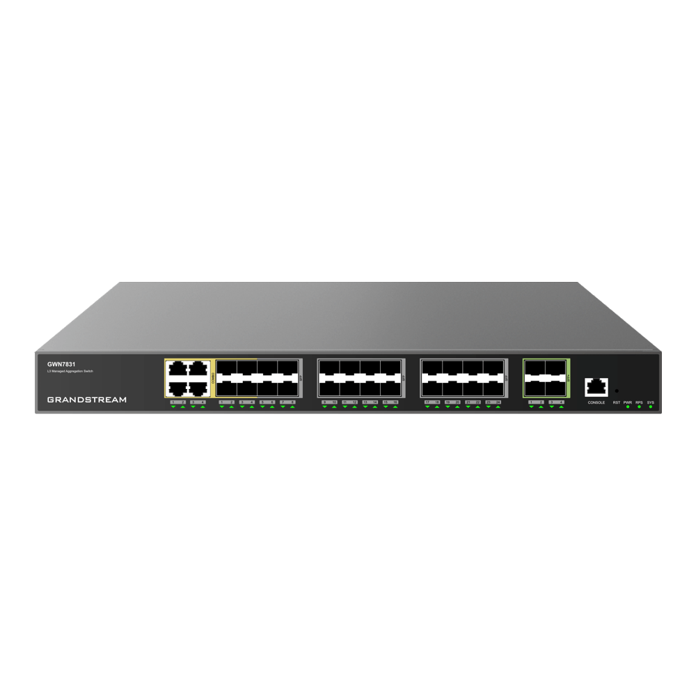 GR-GWN7831 - ENTERPRISE LAYER 3 MANAGED AGGREGATION SWITCH 20 X SFP 4 X SFP/GIGE COMBO 4 X SFP
