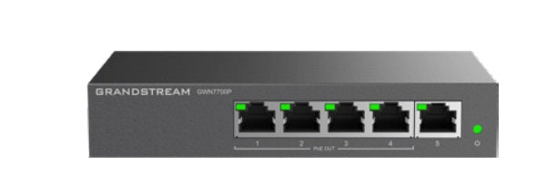 GR-GWN7700P - UNMANAGED NETWORK SWITCH 5 X GIGE 4 X POE