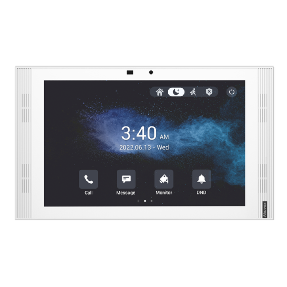 AK-S567A-WHITE - 10.1 SIP INDOOR UNIT WITH WI-FI AND CAMERA IN WHITE ANDROID 12 VERSION