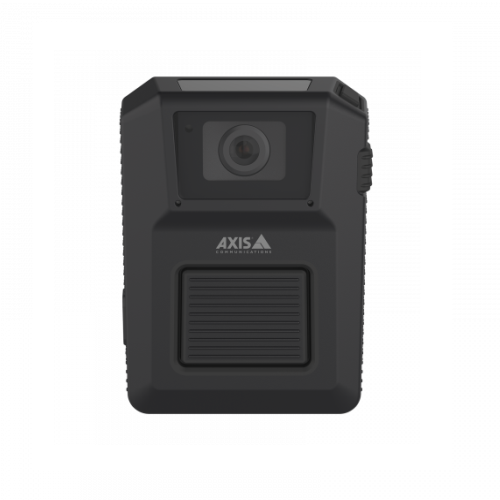 AXIS W100 Body Worn Camera is an easy-to-use, lightweight and robust body worn camera with an operating time of over 12 hours at 1080p