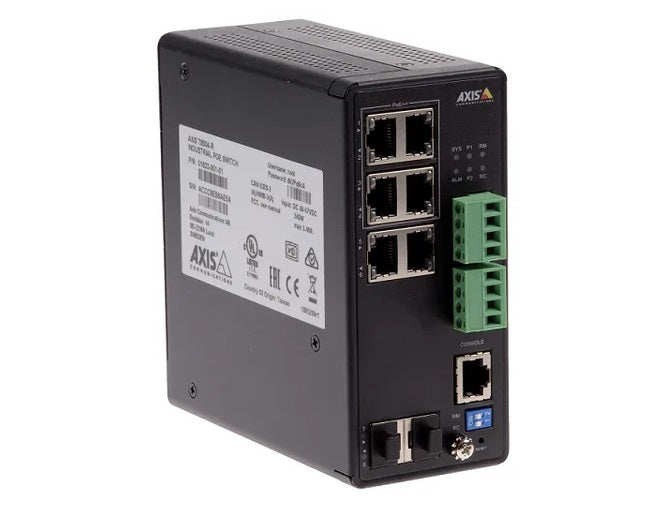 T8504 R AXIS T8504-R Industrial PoE Switch is a 4-port managed industrial PoE+ ...