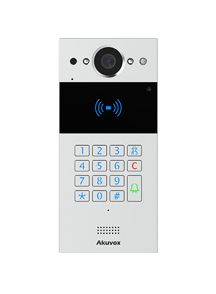 SLIM SIP INTERCOM WITH KEYPAD AND RF CARD READER