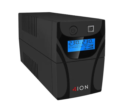 ION F11 650VA Line Interactive Tower UPS, 2 x Australian 3 Pin outlets, 3yr Advanced Replacement Warranty.