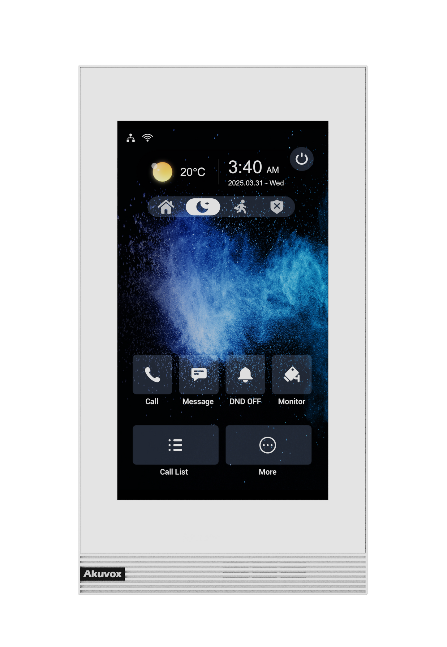 AK-S562-V-WHITE - 7 SIP INDOOR MONITOR IN WHITE LINUX VERSION VERTICAL