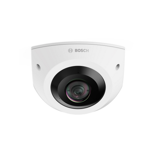 Bosch 6MP Outdoor Corner Dome 7100i Camera, IP66, IK10, HDR, IR, Audio, Mic, Fixed 2.5mm