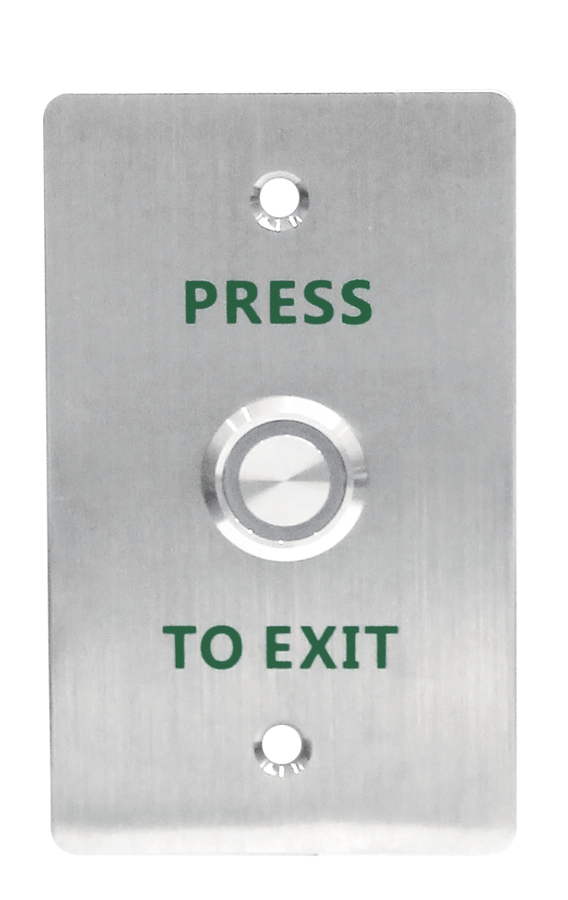 AK-EB11-SILVER - EXIT BUTTON PRESS BUTTON WITH BLUE LIGHT