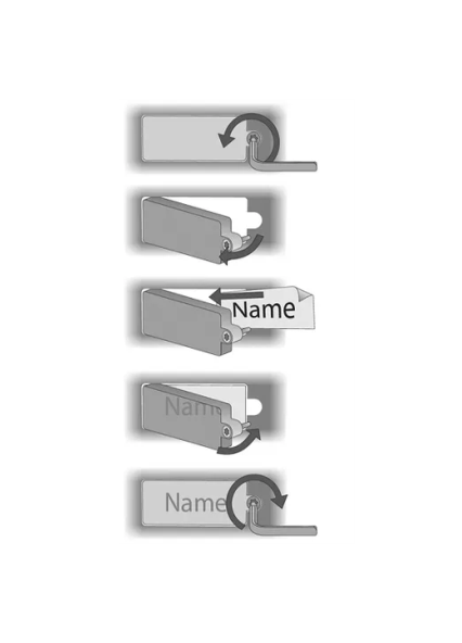 2N 9151906 FORCE BUTTON NAMETAG,5X (01656-001)