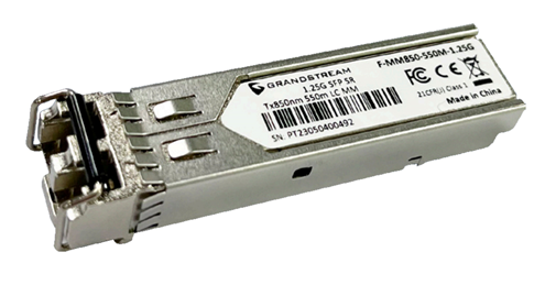 SFP FIBER MODULE - MULTI-MODE 850NM 550-METER 1.25GBPS