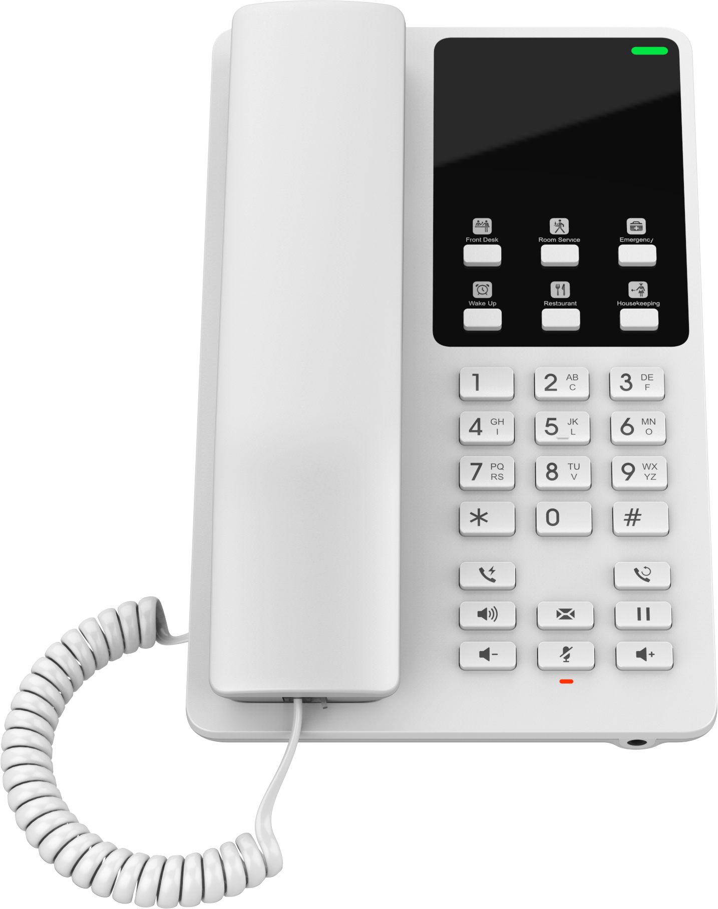 DESKTOP HOTEL PHONE W/ BUILT-IN WIFI - WHITE