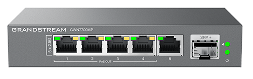 GR-GWN7700MP - UNMANAGED 2.5 MULTIGIGABIT SWITCH WITH 5 X 2.5 GIGE 1 X SFP