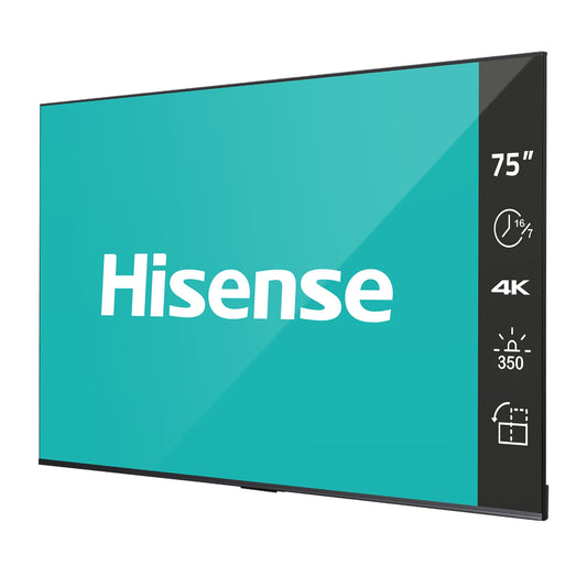 HS-75DP30FE - Hisense 75DP30FE 75 UHD Digital Signage 350nit 16 x 7 Android 9