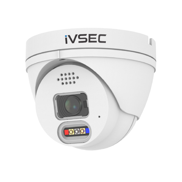 IVSEC TURRET IP CAMERA 8MP 2.8MM FIXED LENS 25FPS POE IP66  ADV DET ADV IVS