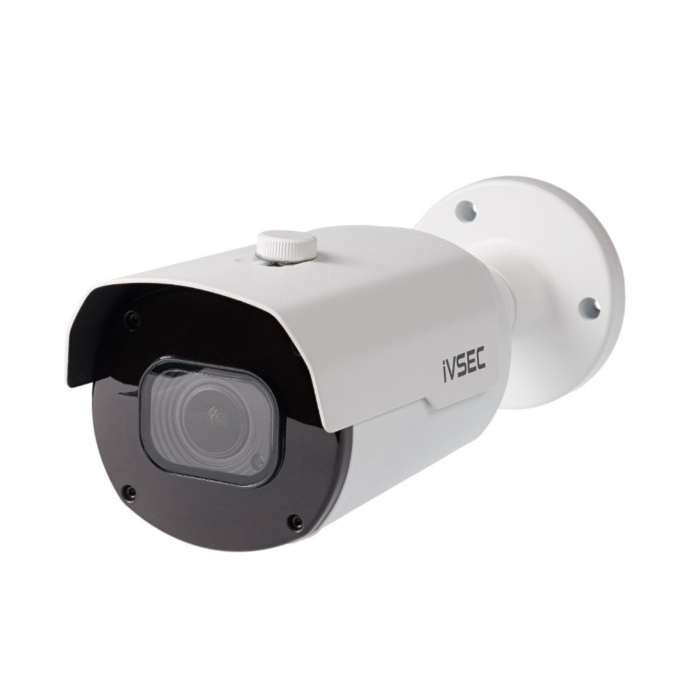 IVSEC BULLET IP CAMERA 8MP 2.8MM-12MM MOTORISED LENS 20FPS POE IP66 45M IR IVS