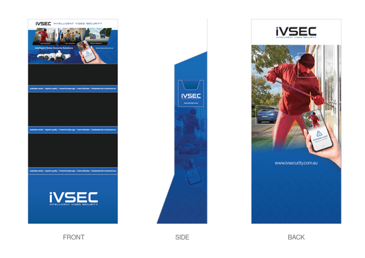 IVSEC POS DISPLAY STAND -Footprint 70 X 42 X 180CM - Free with IVSEC stocking order