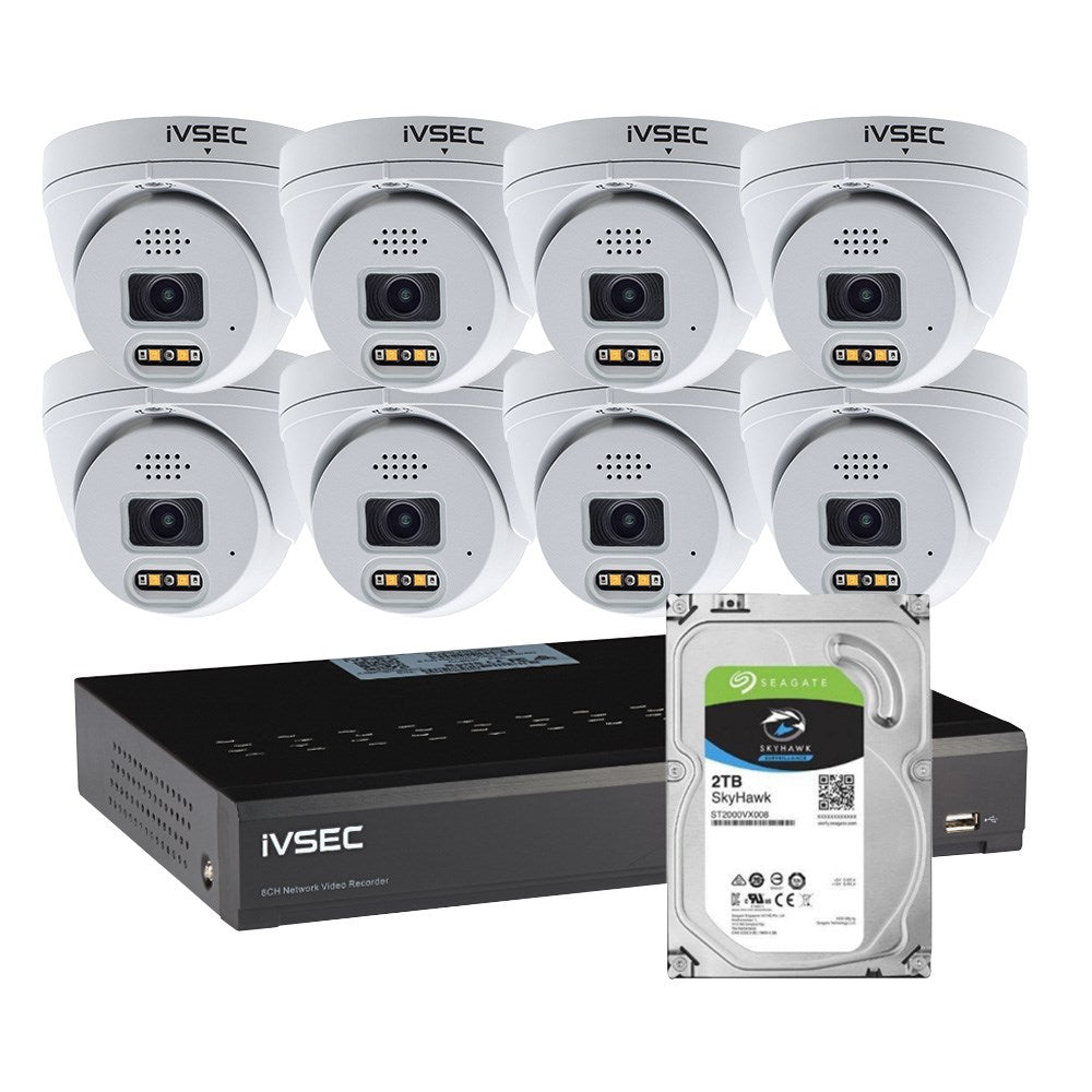 LVK-319B-16-BUN - LX SERIES KIT 8 X NC319XB 8MP IP CAM  NR316XD 16 x PoE NVR 4K  4TB HDD