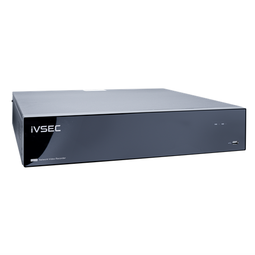 IVSEC NR6648EX NVR 64 CHANNELS 2 GIGABIT PORTS 8 BAYS H265 4K HDMI ADV IVS