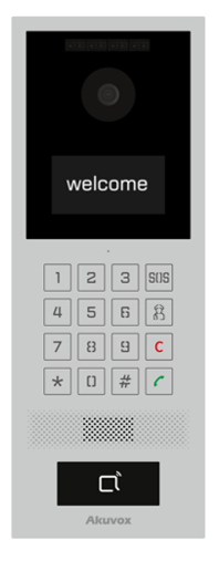 SIP INTERCOM WITH KEYPAD AND RF CARD READER