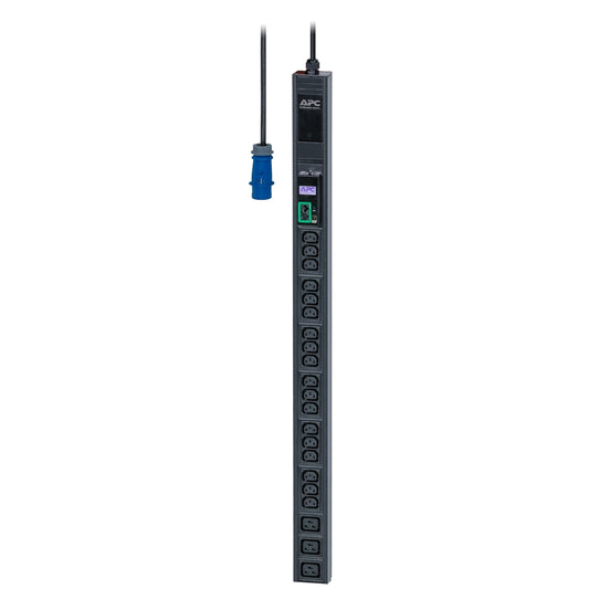 APC Easy Rack Metered PDU, 0U Vertical, 230V/16A 2P+E Input, 1 Phase, 3.7kW, 3x IEC C19 & 18x IEC C13 Outlets