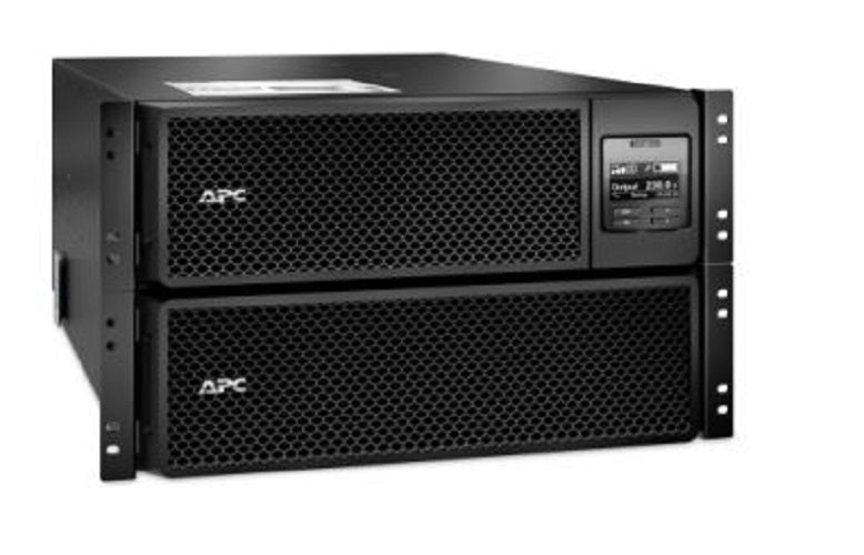 SRT8KRMXLI - APC Smart-UPS On-Line, 8kVA/8kW, Rackmount 6U, 230V 3:1 and 1:1, 6x C13+4x C19 IEC outlets, Network Card+SmartSlot, Extended runtime, W/ rail kit