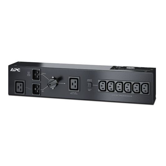 APC Service Bypass PDU, 2U, 3000VA Load Capacity, 230V/16A Input, 1x IEC C19 & 6x IEC C13 Outlets